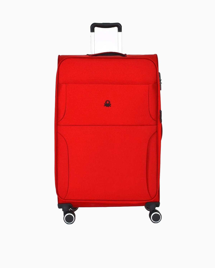Benetton Logo Detaylı Orta Boy Kumaş Valiz