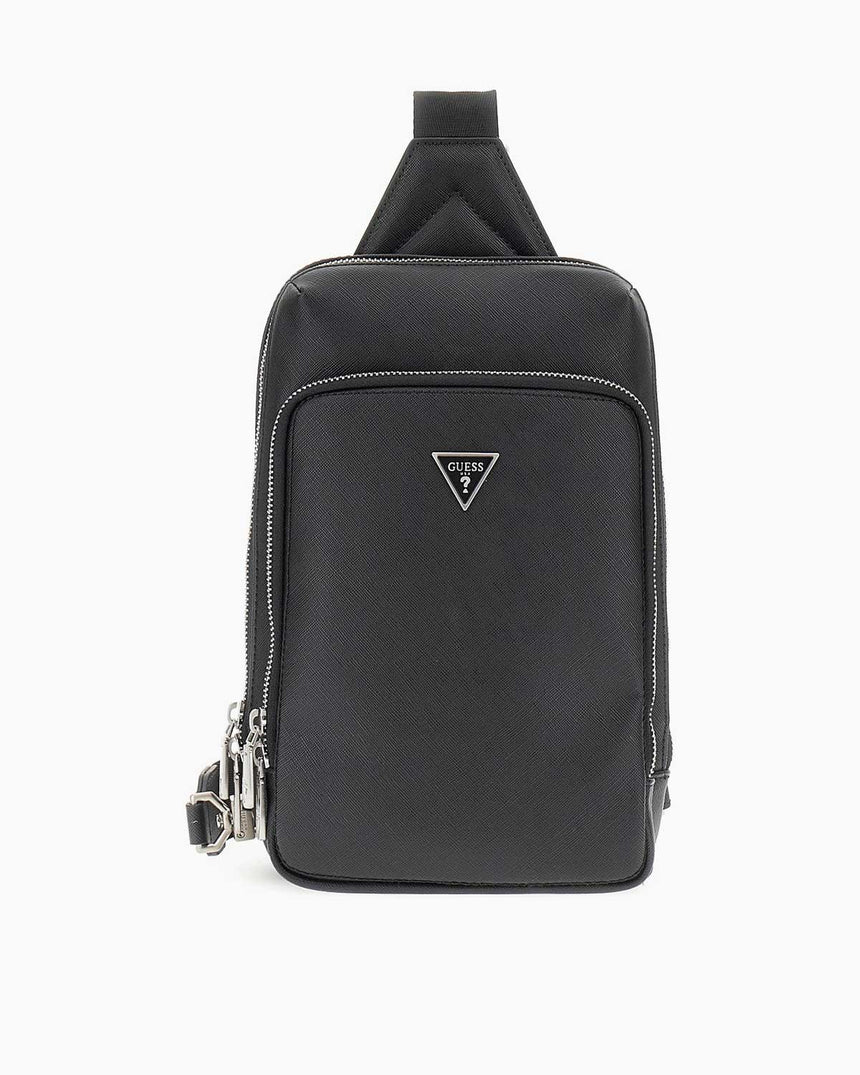 Guess Milano Logolu Bel Çantası Black