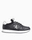 Calvin Klein Jeans Runner Sock Lace Up Sneakers Black/Bright White