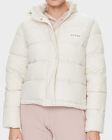 Guess Bertina Light Puffer Şişme Mont Spirit White