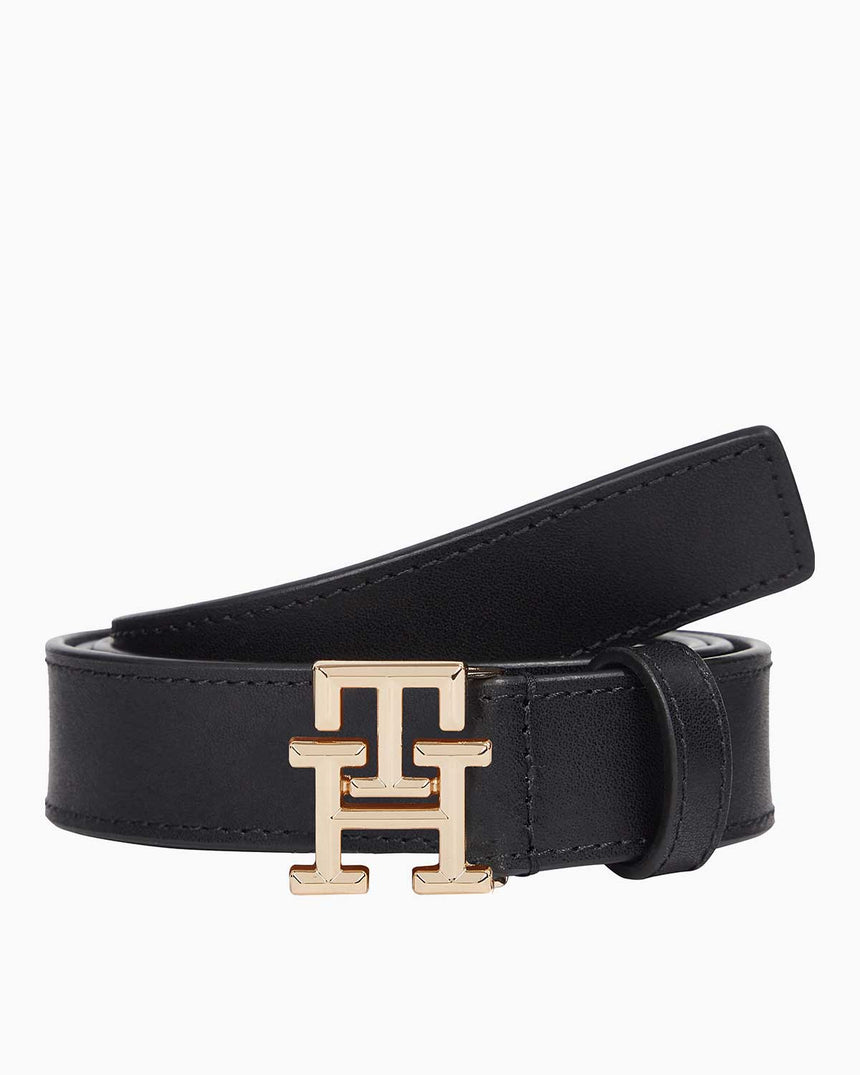 Tommy Hilfiger Logo Adjustable Kemer Black