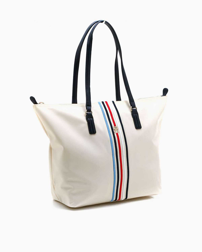 Tommy Hilfiger Poppy Tote Omuz Çantası Beige