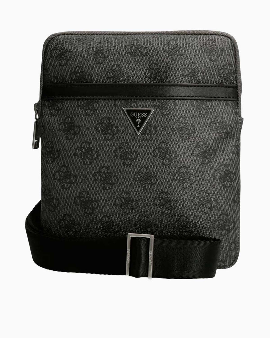 Guess Torino Monogram Logolu Çapraz Askılı Çanta Black