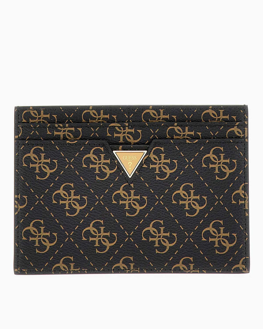 Guess Card Holder Logo Cüzdan Brown Logo