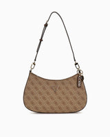 Guess Anadela Noelle II Kadın Omuz Çantası Latte Logo / Brown