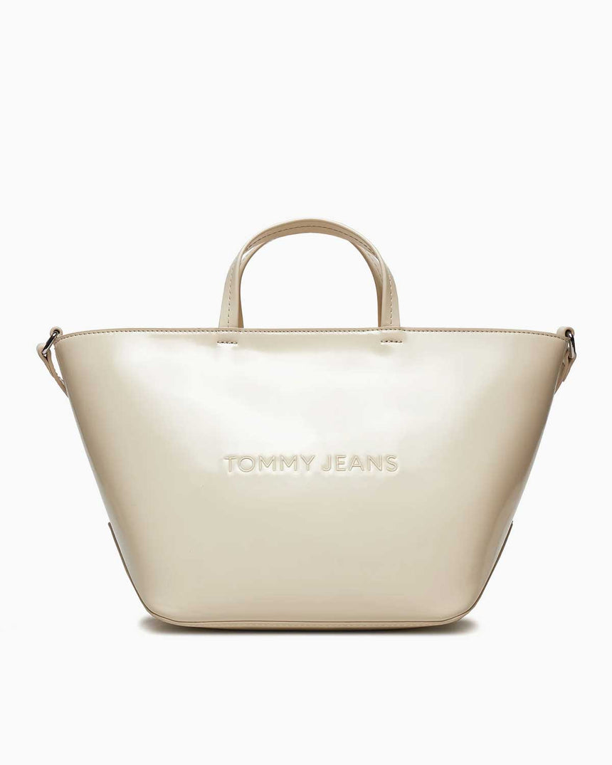 Tommy Hilfiger Ess Must Mini Tote Seasonal El Çantası Newsprint
