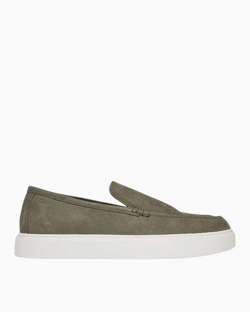 Calvin Klein Akıllı Tabanlı Erkek Mokasen Smokey Olive/Bright White