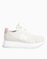 Calvin Klein Runner Low Lace Up Logolu Sneaker Eggshell/Rose Tan/Whisper Pink