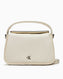 Calvin Klein Metal Mono Mini Logolu El Çantası Ivory