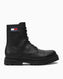 Tommy Jeans Lace Up Mid Smooth Boots Black