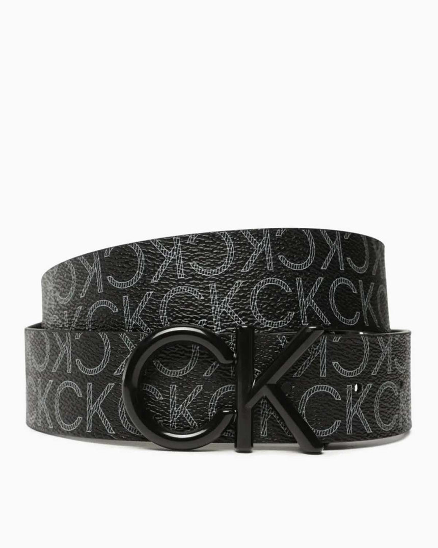 Calvin Klein Metal Bombe Monogram Kemer Ck Black Smooth/Classic Mono