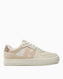 Calvin Klein Classic Cupsole Low Top Logolu Sneakers Bright White/Travertine/W Pink
