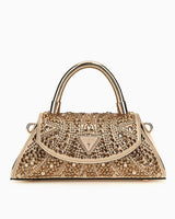 Guess Beauvoir Taşlı Mini Omuz Çantası Gold