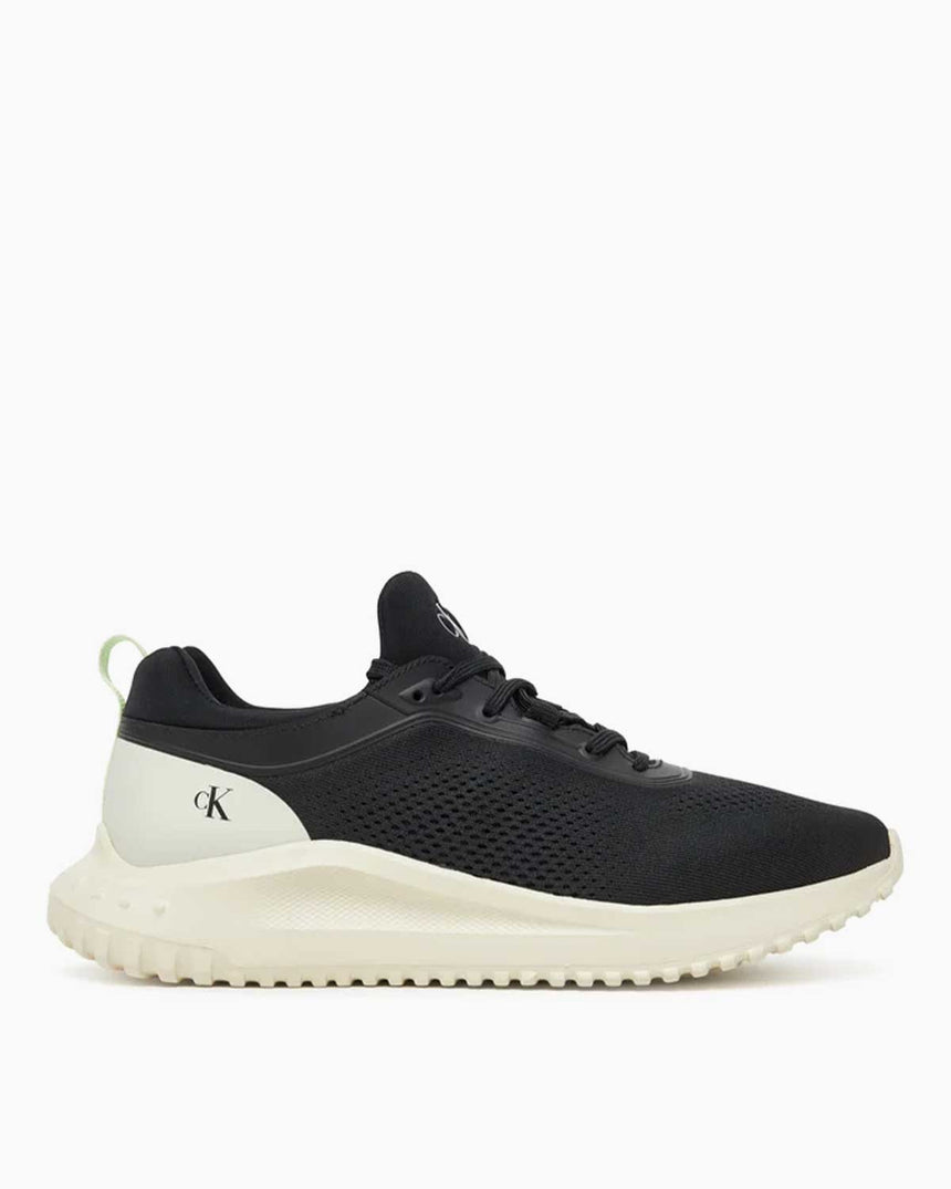 Calvin Klein Lausanne Çorap Detaylı Kadın Koşucu Sneaker Black/Pistachio/White Jade