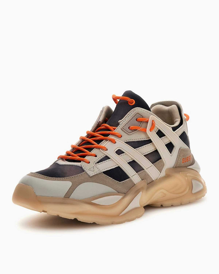 Guess Belluno Low Sneaker Beige Orange