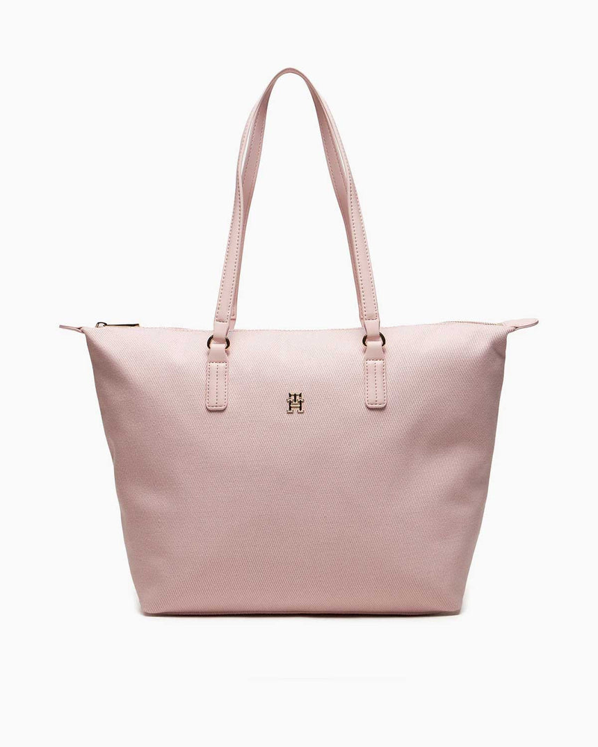 Tommy Hilfiger Poppy Canvas Tote Omuz Çantası Pink