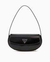 Guess Arnela Flap Kapaklı Rugan Omuz Çantası Black