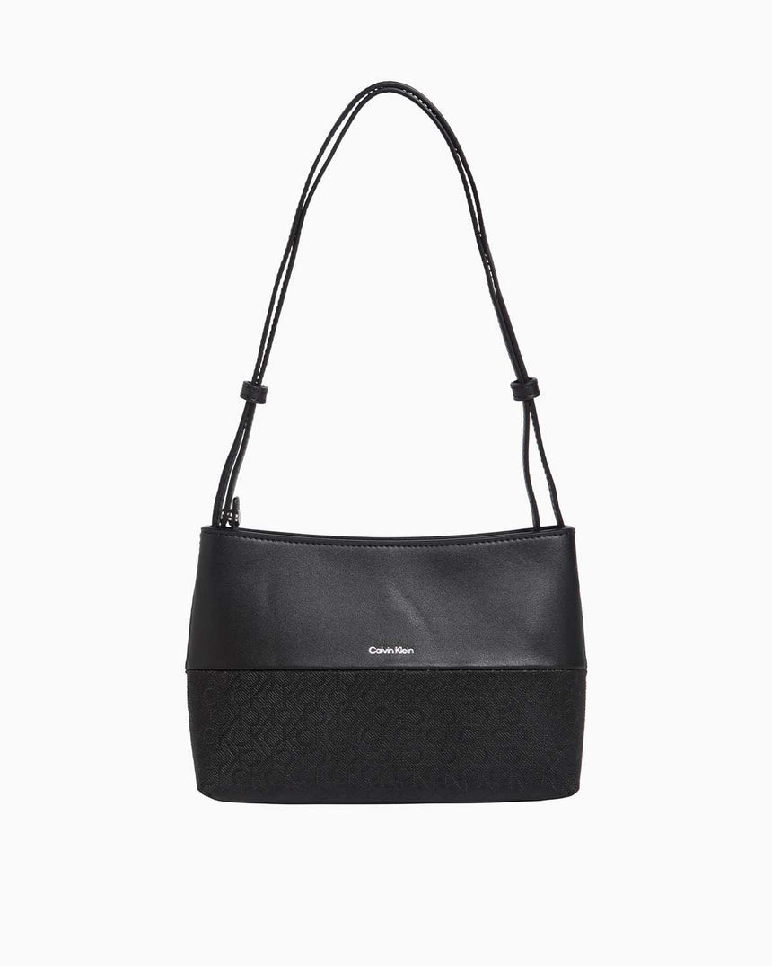Calvin Klein Mix Media Convertible Bag Mono Omuz Çantası CK Black