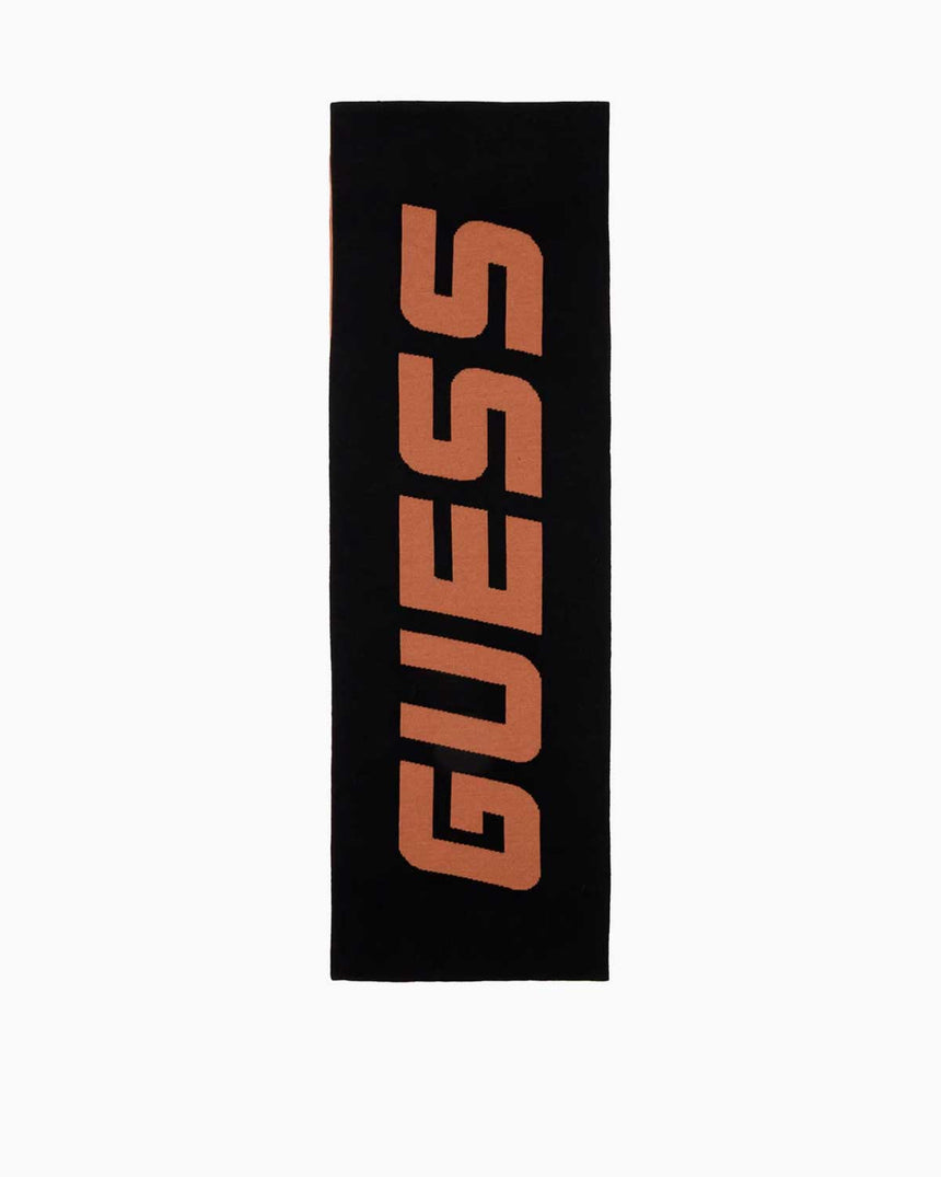 Guess Knitted Erkek Şal Black / Brown
