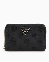 Guess Cresidia II Orta Boy Fermuarlı Kadın Cüzdan Black Logo