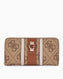 Guess Erenia Fermuarlı Büyük Boy Kadın Cüzdan Latte Logo