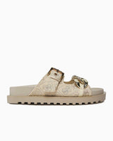 Guess Casual Shoes Çift Bantlı Sandalet Gold