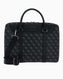 Guess Monogram Baskılı Evrak Çantası Dark Black