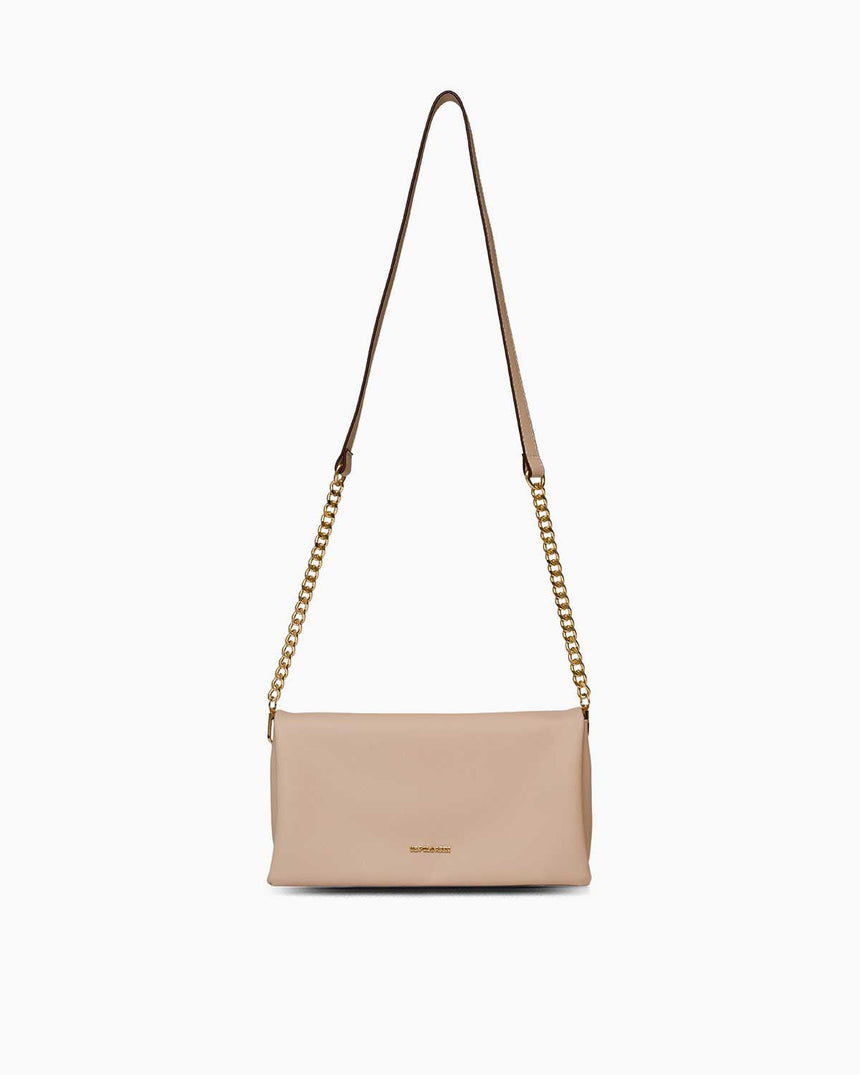 Us Polo Assn Zincir Detaylı Çapraz Askılı Çanta Bej