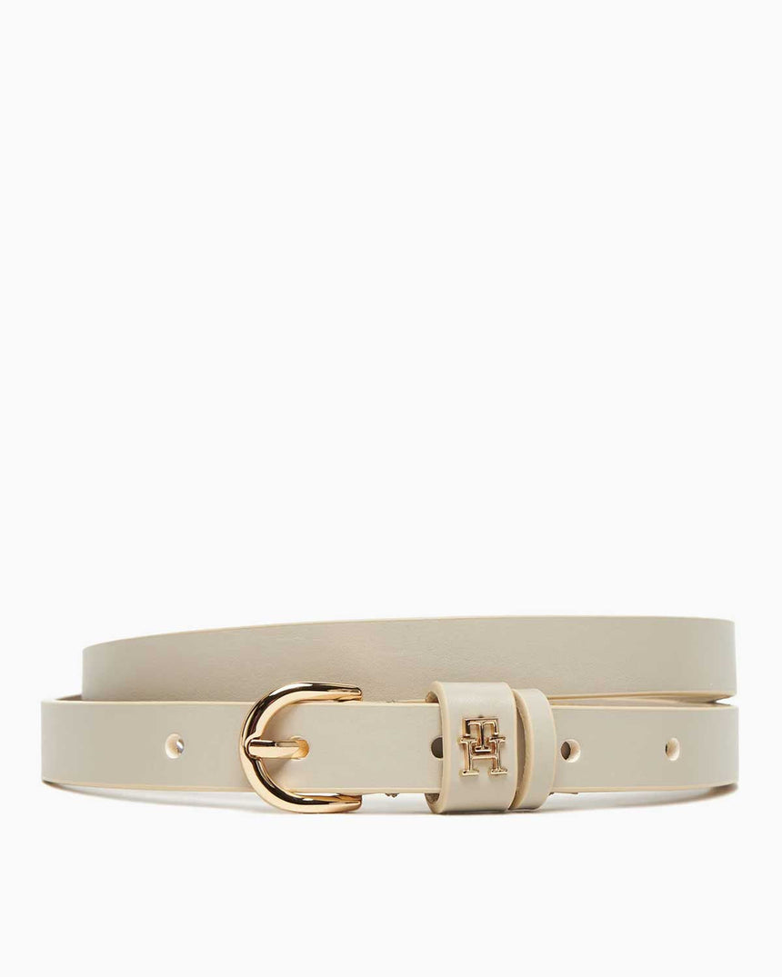 Tommy Hilfiger Essential Effortless 15mm Kadın Kemer Classic Beige