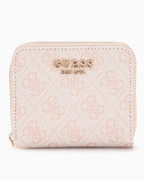 Guess Eco Erica Zip Around Cüzdan Dusty Rose Logo