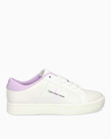 Calvin Klein Jeans Classic Cupsole Low Top Sneakers Bright White/Pastel Lilac