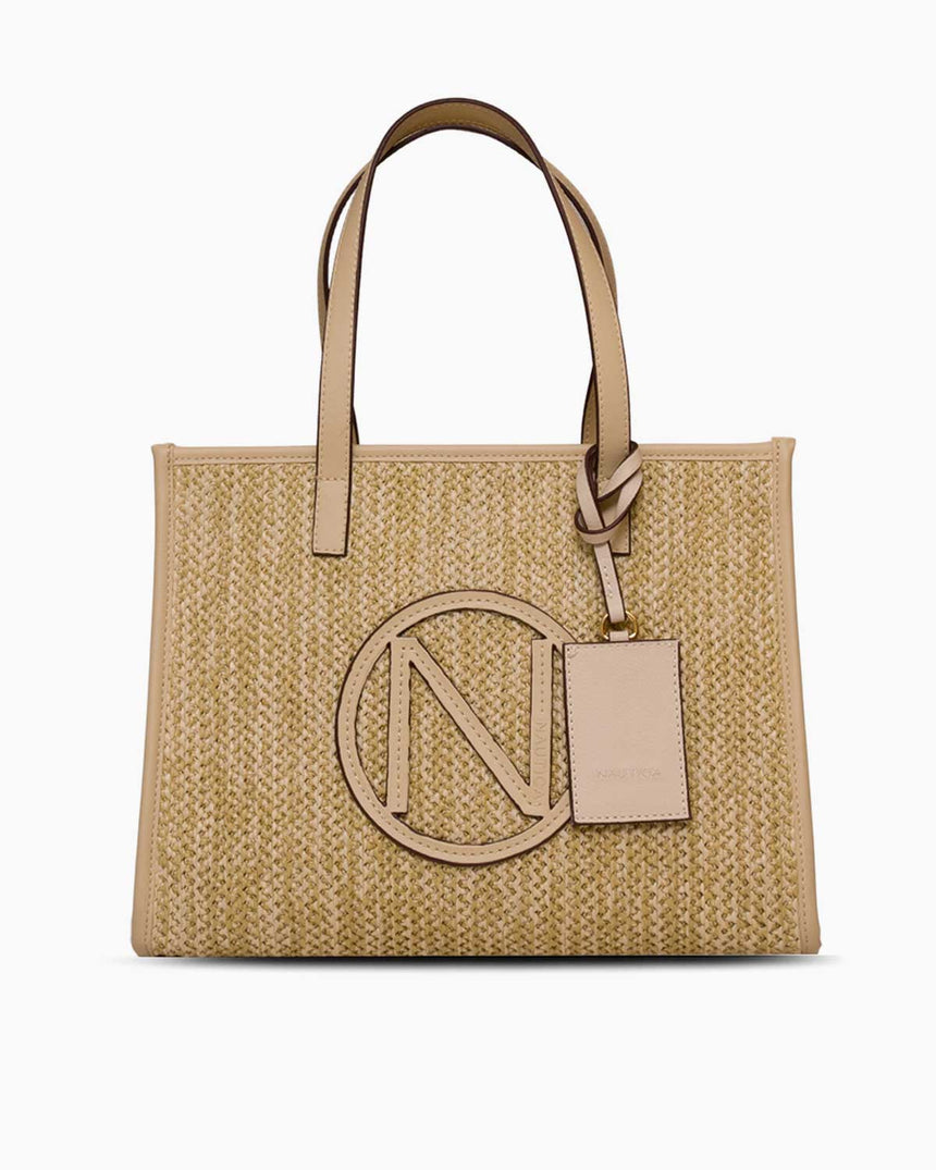 Nautica Aksesuar Detaylı Kadın Omuz Çantası Bej - Bej