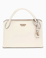 Guess Fedana Elite Satchel Logolu El Çantası Off White