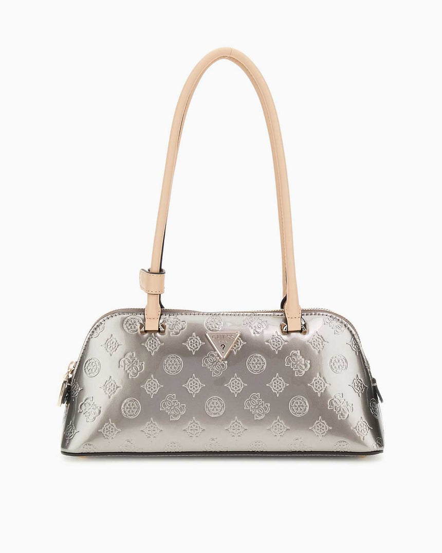 Guess Arnela Rugan Omuz Çantası Pewter - Logo