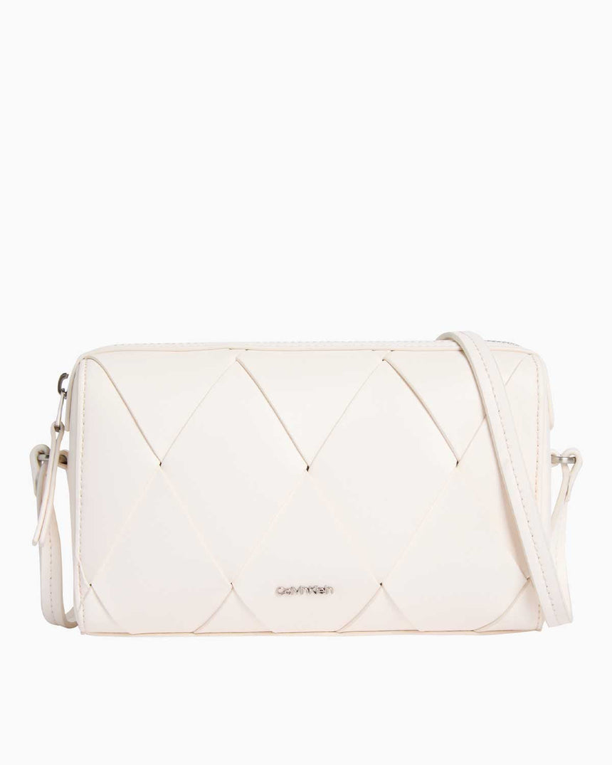 Calvin Klein Woven Logolu Camera Bag Chalk