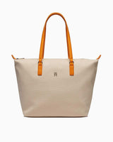 Tommy Hilfiger Poppy Canvas Tote Omuz Çantası Beige