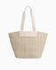 Calvin Klein Raffia Medium Shopper Omuz Çantası Crockery