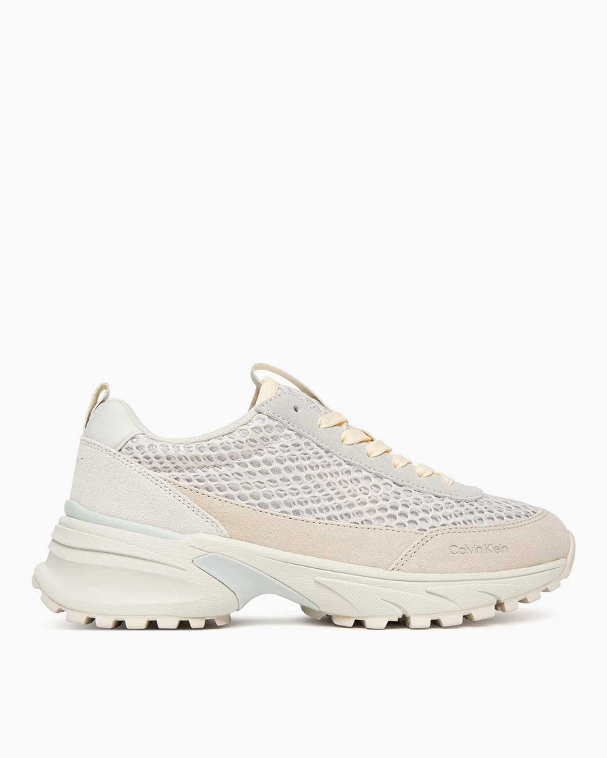 Calvin Klein Trailblazer Hik Runner Techmix Kadın Sneaker Light Cashew/Vaporous White/Gray