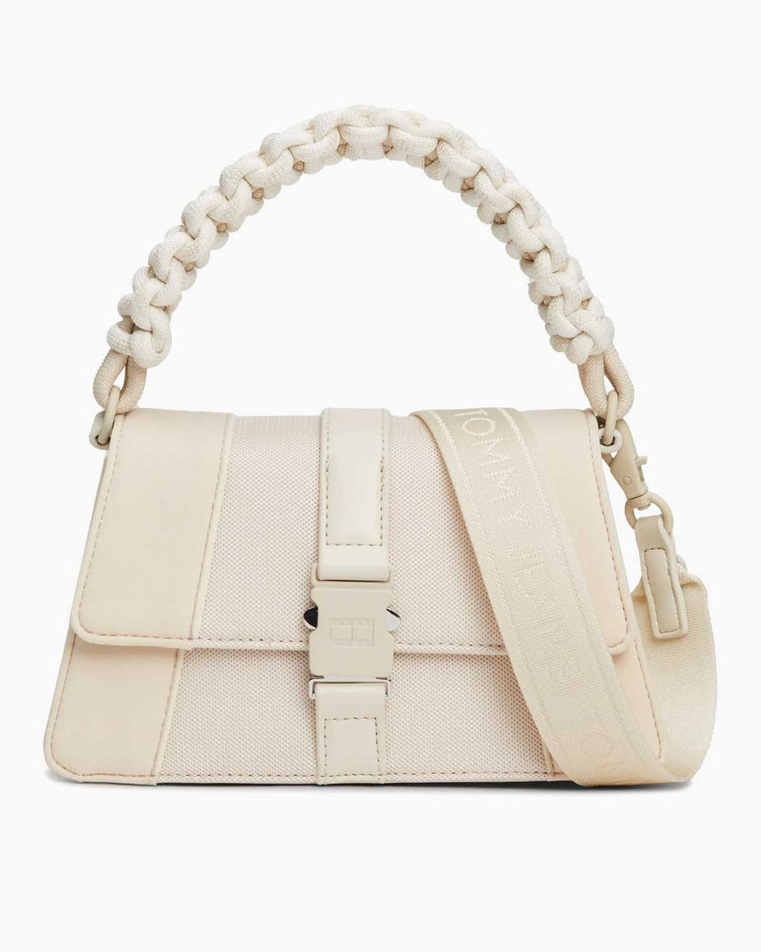 Tommy Hilfiger Item Crossover Neopren Çapraz Askılı Çanta Beige