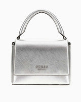 Guess Fedana Handle Kapaklı Mini El Çantası Silver