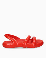 Camper Kobarah Flat Sandalet Parlak Kırmızı