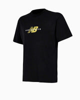 New Balance Lifestyle Double Logo Erkek T-shirt Siyah