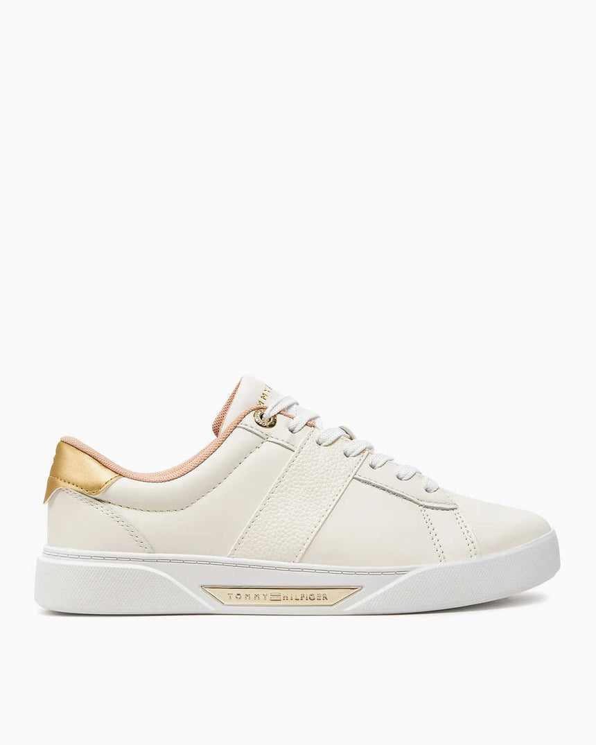 Tommy Hilfiger Chic Panel Court Sneaker Ancient White