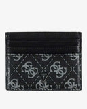 Guess Mito Monogram Card Case Kartlık Dark Black
