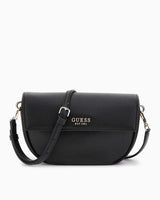 Guess Cerelia Flap Logolu Omuz Çantası Black