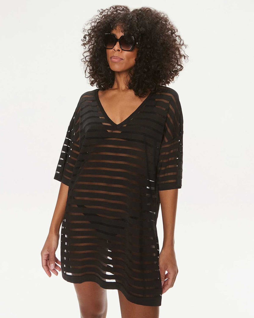 Calvin Klein Cover Up Dress Pareo Black
