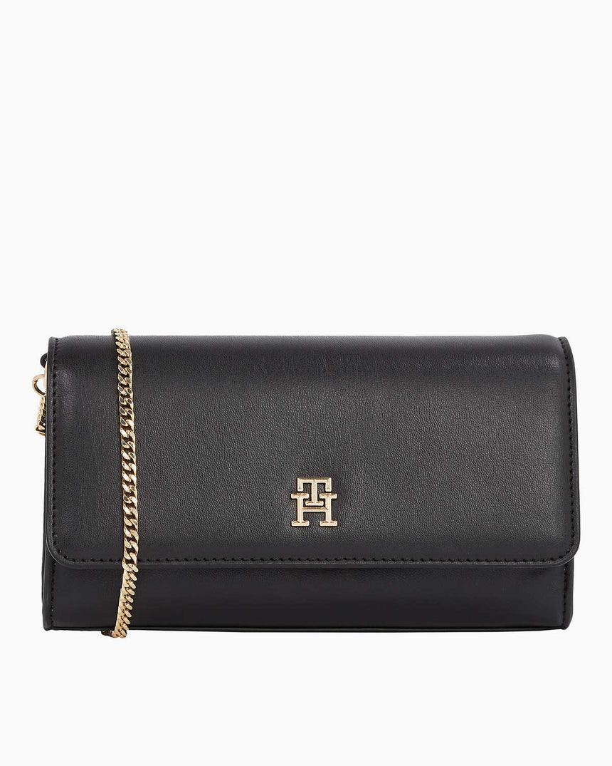 Tommy Hilfiger Eternity Zincir Detaylı Çapraz Askılı Çanta Black