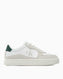 Calvin Klein Jeans Classic Cupsole Iconic Nylon Sneakers Bright White/Green Palm