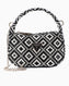 Guess Rianee Mini Hobo Desenli Çapraz Askılı Çanta Black