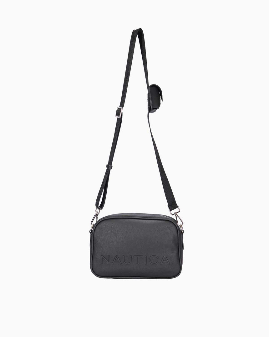 Nautica Mini Cüzdan Detaylı Çapraz Askılı Çanta Siyah